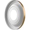 Ekena Millwork Traditional PVC Medallion (Canopies up to 5 1/2"), 10"OD x 3 1/2"ID x 1 1/8"P, Metallic Gold Rush CMP10TRCGH - alternate 5